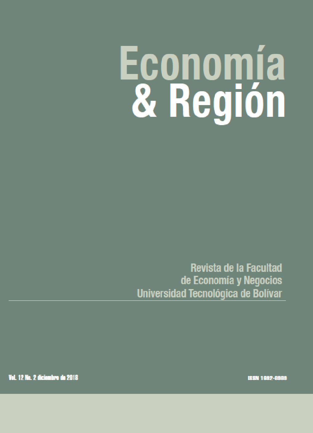 					Ver Vol. 12 Núm. 2 (2018): Economía & Región
				