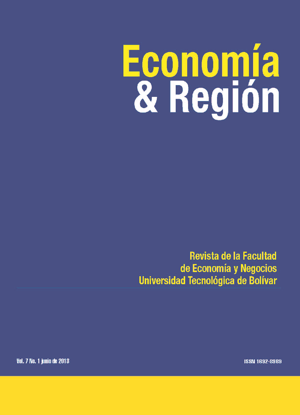 					Ver Vol. 7 Núm. 1 (2013): Economía & Región
				