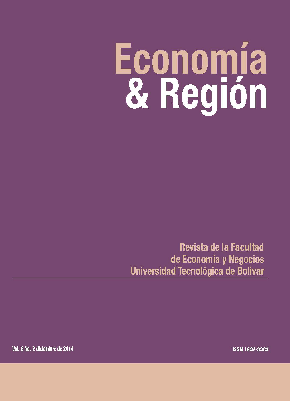 					Ver Vol. 8 Núm. 2 (2014): Economía & Región
				