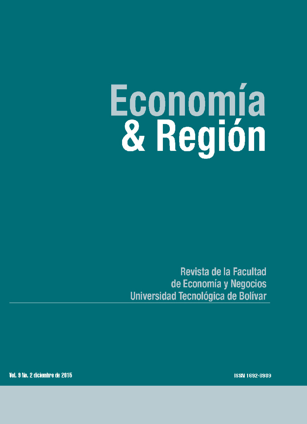					Ver Vol. 9 Núm. 2 (2015): Economía & Región
				